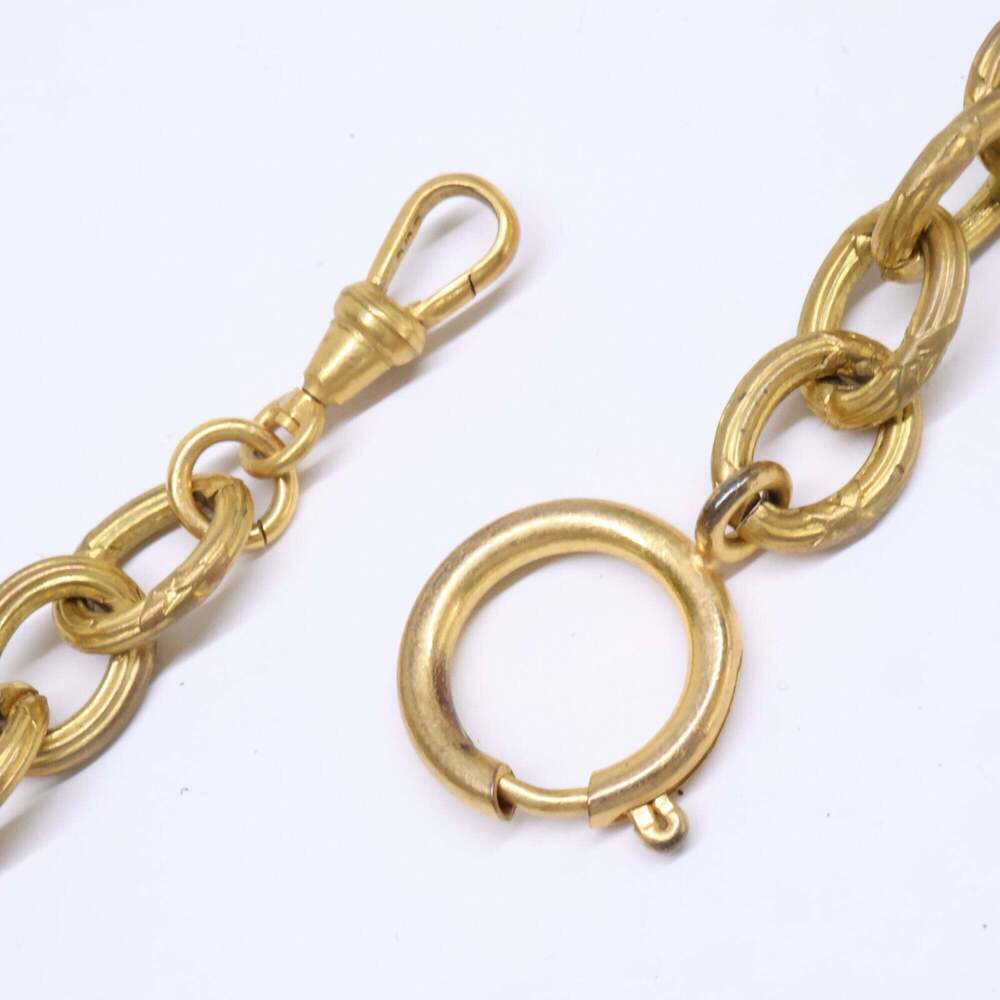 CHANEL Vintage Gold Logo Necklace - Picture 7 of 10